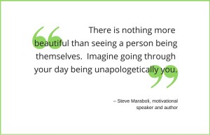 Be unapologetically you - quote by John Maraboli