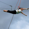 woman on trapeze