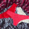 Lace undewear in boxers' drawer