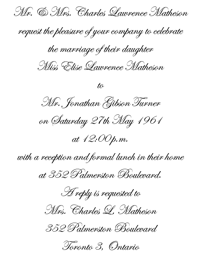 The invitation
